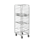 Thumbnail image #1 for Channel Manufacturing 403A All-Welded Aluminum End-Load Bun Pan Rack, 12-Pan, 5-Inch Swivel Casters