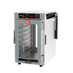 Thumbnail image #1 for Metro HotBlox™ HBCN8-ACPC-CT 8-Pan Countertop/Stacking Pass-Thru Insulated Holding Cabinet with Clear Front & Rear Doors, Analog Controls