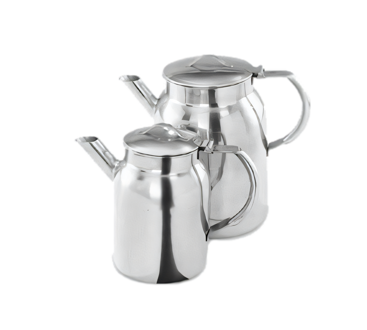 Product image #1 for 2 Quart Stainless Steel Batter Can with Hinged Cover