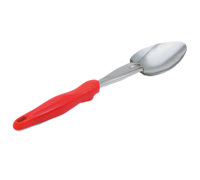 Vollrath Ergo Grip Heavy Duty Solid Serving Spoon, Red Nylon Handle, 13-13/16 Inch