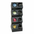 Thumbnail image #1 for Black Polystyrene Countertop Flatware Organizer with 8 Compartments and Inserts