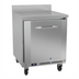 Thumbnail image #1 for Victory Refrigeration 27-Inch One-Section Stainless Steel Worktop Freezer, Rear-Mounted Self-Contained, 6.15 Cu. Ft.