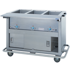 Thumbnail image #1 for Duke Manufacturing Thurmaduke EP-5-CBPG 5-Well Full-Size Mobile Electric Steamtable, Sealed Wells, Stainless Steel Top, 74-Inch