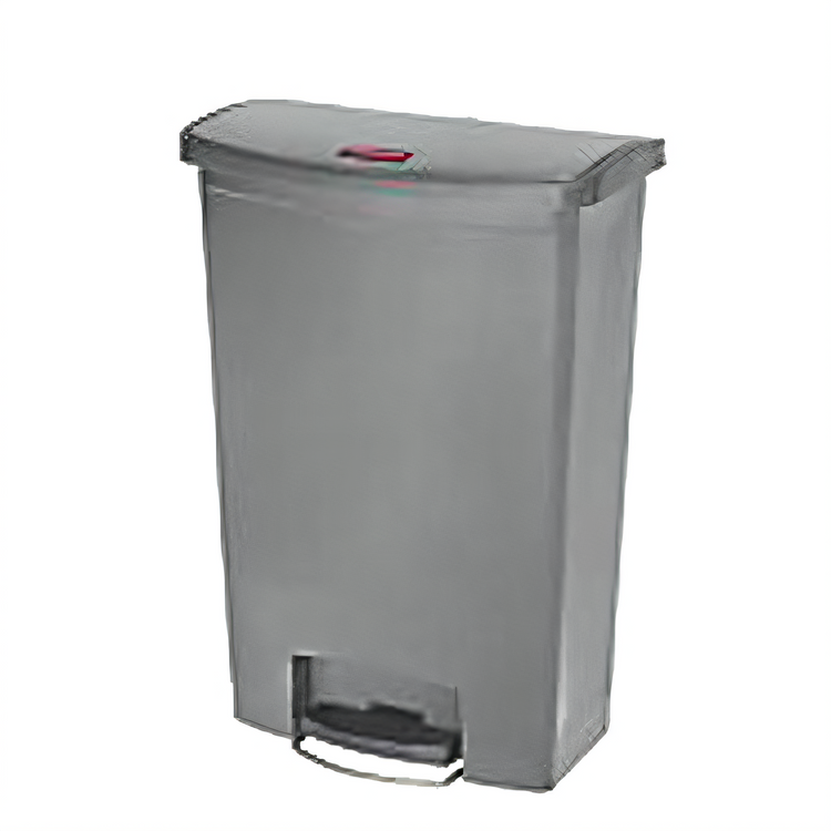 Product image #1 for Rubbermaid Commercial Slim Jim 24 Gallon Gray Resin Front Step-On Utility Container