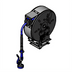 Thumbnail image #1 for Enclosed Wall-Mount Stainless Steel Retractable Hose Reel Assembly with 30-Foot 3/8-Inch Non-Marking Hose