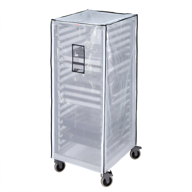 Product image #1 for Cambro Clear Heavy-Duty Vinyl Full-Height Cover for GN 2/1 Food Pan Trolley