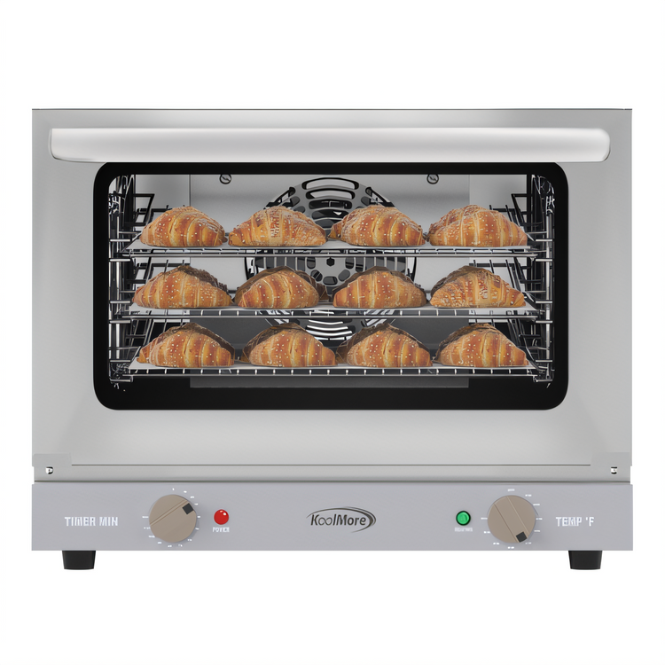 Product image #1 for KoolMore 19-Inch Countertop Electric Convection Oven for Quarter-Size Pans, 0.8 Cu. Ft., 3 Racks