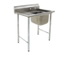 Thumbnail image #1 for Eagle Group 414 Series One-Compartment Sink with Left Drainboard, 430 Stainless Steel Top, 38-7/8 in. W x 27-1/2 in. D