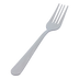 Thumbnail image #1 for Crestware Windsor Heavy Weight 18/0 Stainless Steel Dinner Fork, 7-1/8 In., Vibro Finish
