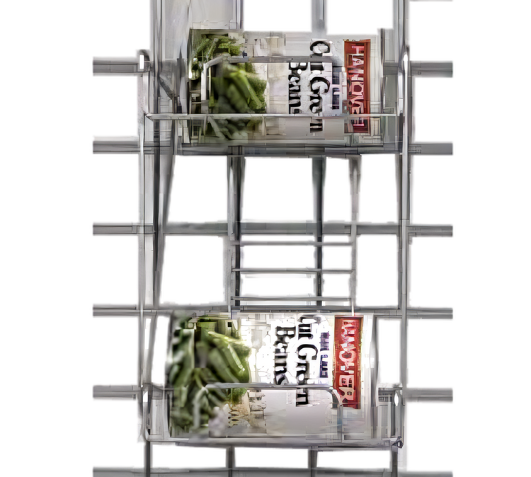 Product image #1 for Eagle Group WalStor Modular Wall System 2-Deck Wall-Mounted Can Rack
