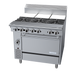 Thumbnail image #1 for Garland Cuisine Series 36-Inch Heavy Duty Gas French Top Range with Convection Oven, 3 Open Burners and 3 Hot Tops