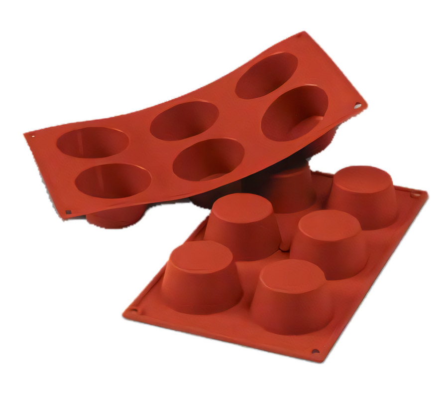 Product image #1 for Silikomart 6-Cavity Medium Muffin Silicone Baking Mold