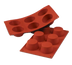 Thumbnail image #1 for Silikomart 6-Cavity Medium Muffin Silicone Baking Mold