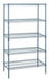Thumbnail image #1 for Quantum Gray Epoxy Antimicrobial Five-Shelf Wire Shelving Starter Kit, 72 in. W x 14 in. D x 74 in. H