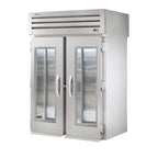 Thumbnail image #1 for True Mfg. - General Foodservice SPEC SERIES STR2RRT-2G-2S-HC 2-Section Roll-Thru Refrigerator, Glass Front & Solid Stainless Steel Rear Doors