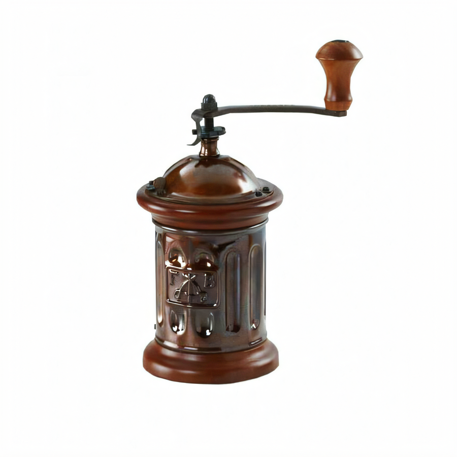 Product image #1 for TRE SPADE Manual Countertop Coffee Grinder with 100g Hopper, Hand Crank, and Beech Wood & Steel Construction