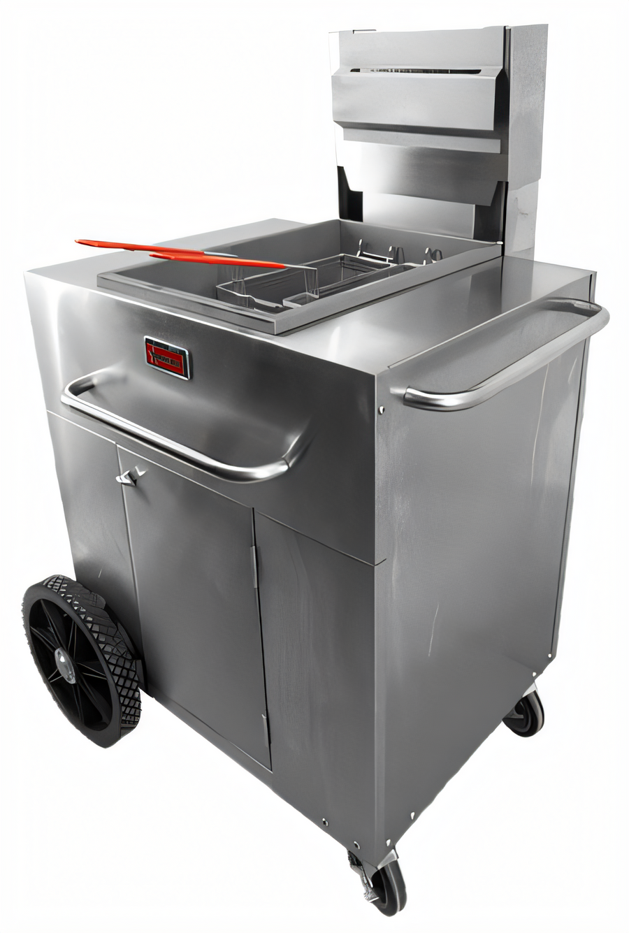 Product image #1 for Omcan Outdoor Portable Propane Fryer, Single Tank, 35-40 lb Oil Capacity
