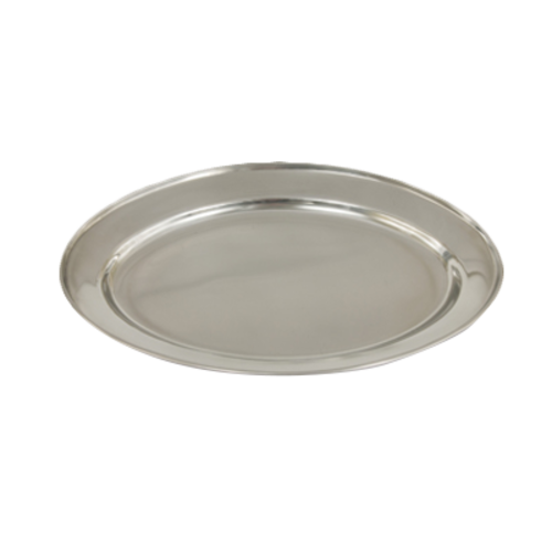 Product image #1 for Crestware 16-Inch Stainless Steel Oval Catering Tray, Mirror Polished