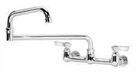 Krowne Silver Series Splash-Mounted Faucet with 18-Inch Double Joint Spout, 8-Inch Centers