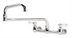 Thumbnail image #1 for Krowne Silver Series Splash-Mounted Faucet with 18-Inch Double Joint Spout, 8-Inch Centers