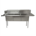 Thumbnail image #1 for BK Resources Right-Side Three-Compartment Soiled Dishtable, 72 Inch Wide, 18 x 20 x 14-Inch Bowls