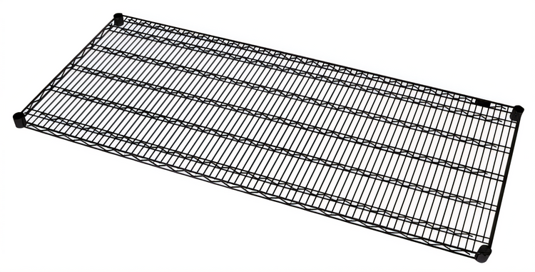 Product image #1 for Quantum 60"W x 36"D Black Epoxy Antimicrobial Wire Shelf, 600-800 lb Capacity