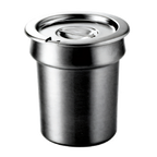 Thumbnail image #1 for Wells (Middleby) 20774 4 Quart Round Bain Marie Inset with Lid, Fits 6-1/2 Inch Opening