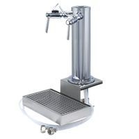 Micro Matic 3-Inch Clamp-On Wine Font with 2 Faucets