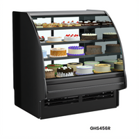 Fusion Curved Glass Refrigerated Service Case, 62-7/8 Inch Wide