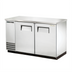 Thumbnail image #1 for True TBB-2-S-HC Two-Section Back Bar Cooler with Stainless Steel Top, Solid Doors and Left-Side Condensing Unit
