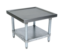 Heavy-Duty Stainless Steel Machine Stand with Adjustable Shelf and Marine Edge, 36 x 30 x 20-1/4 Inches