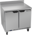 Thumbnail image #1 for Beverage-Air WTR36AHC 36-Inch Two-Section Worktop Refrigerator with Solid Doors, 8.5 Cu. Ft.