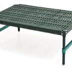 Thumbnail image #1 for Eagle Group QuadPlus QP-DR2424VG-GS Stationary Dunnage Rack with Solid Polypropylene Mat, 24 x 24 x 14 in, 1000 lb Capacity
