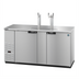 Thumbnail image #1 for Hoshizaki DD69-S Two-Section Self-Contained Direct-Draw Draft Beer Cooler with 2 Stainless Steel Towers and 3 Faucets, 69-1/2 Inch Wide