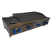 Thumbnail image #1 for Comstock-Castle 48 Inch Countertop Gas Hotplate and Char-Broiler Combination with 2 Star Burners