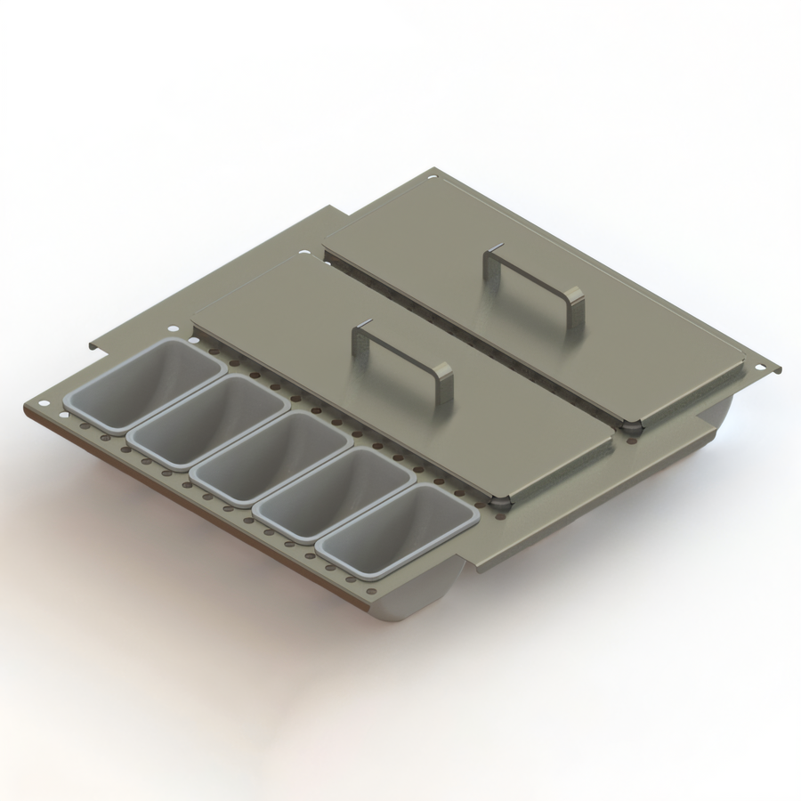 Product image #1 for Glastender Full-Size Low Profile Side-Serviced Condiment Drawer Insert for 20-Inch Door Opening, 15 Cups