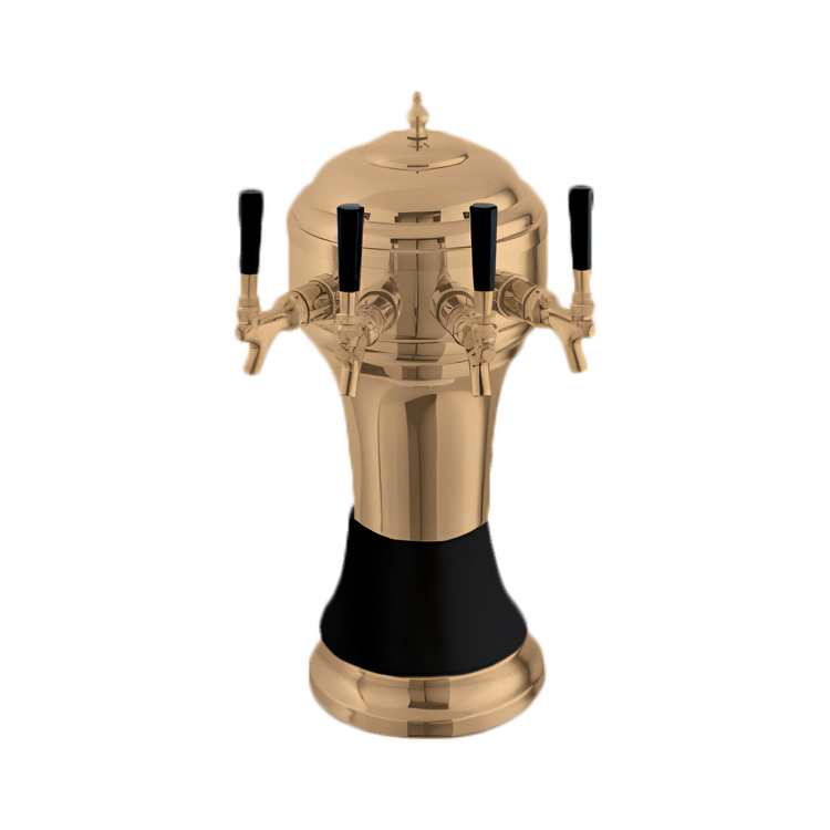 Product image #1 for Perlick Roma 4-Faucet Glycol-Cooled Countertop Draft Beer Tower