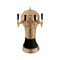 Perlick Roma 4-Faucet Glycol-Cooled Countertop Draft Beer Tower