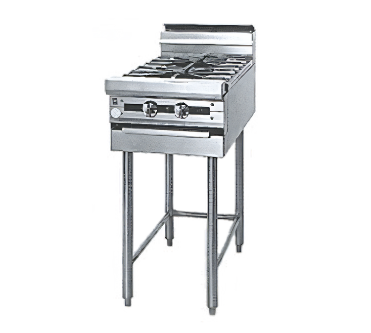 Product image #1 for Titan JMRH-2 18" Modular Heavy Duty Gas Range with 2 Open Burners