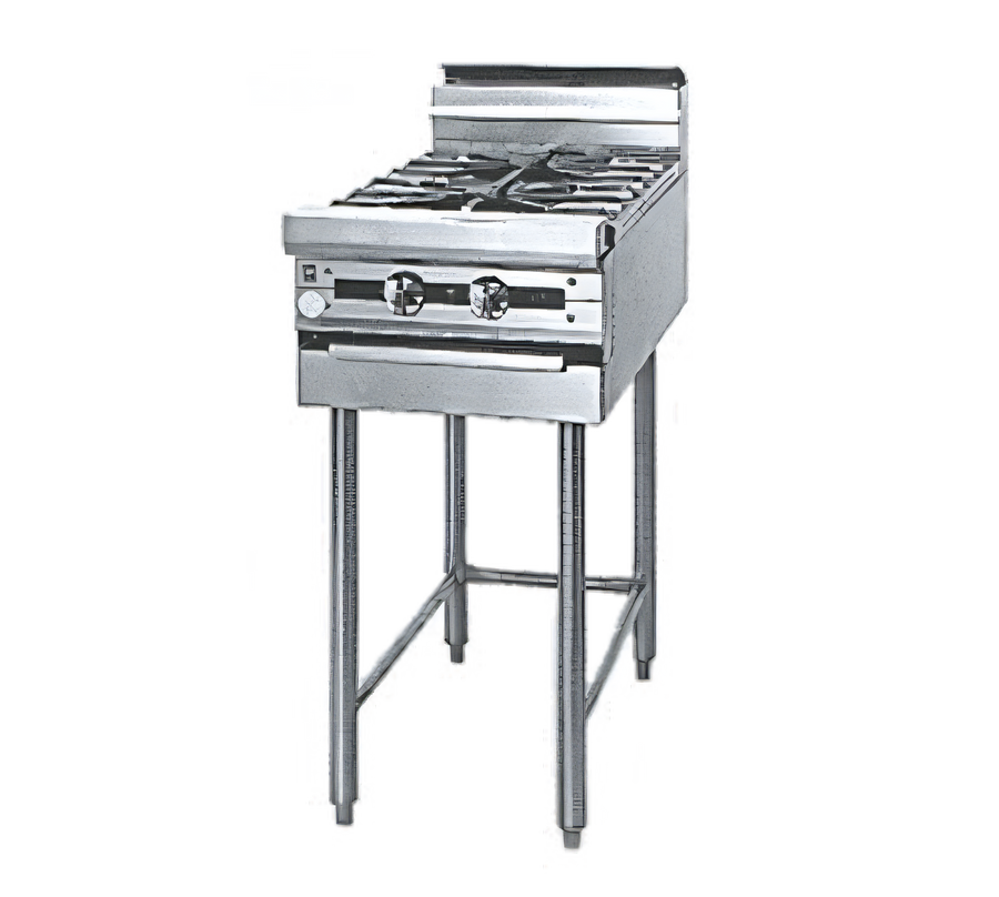 Product image #1 for Titan JMRH-2 18" Modular Heavy Duty Gas Range with 2 Open Burners