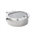 Thumbnail image #1 for American Metalcraft Synergy 5 Qt Round Hammered Stainless Steel Chafer