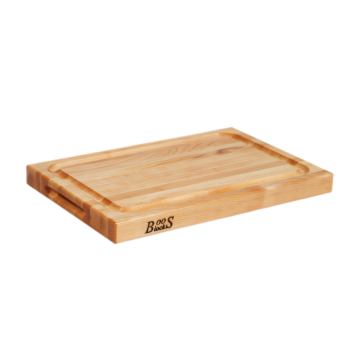 Product image #1 for John Boos Boos Block BBQ Pro Chef Collection Reversible Edge Grain Wood Cutting Board, 18 x 12 x 1-1/2 Inch, Northern Hard Rock Maple