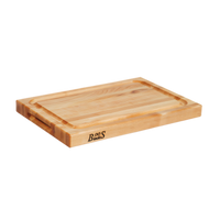 John Boos Boos Block BBQ Pro Chef Collection Reversible Edge Grain Wood Cutting Board, 18 x 12 x 1-1/2 Inch, Northern Hard Rock Maple