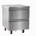 Thumbnail image #1 for Delfield D4527NP 27-Inch One-Section Two-Drawer Undercounter Freezer Base, Self-Contained Rear-Mounted Refrigeration, Stainless Steel