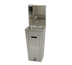 Thumbnail image #1 for Advance Tabco Pedestal Mounted Hand Sink with 14 x 10 x 5-Inch Bowl, 304 Stainless Steel, Splash-Mounted Faucet, Soap & Paper Towel Dispenser, and Pedal Valves