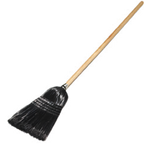 Thumbnail image #1 for CFS Brands 4168003 Maid/Parlor Whisk Corn Broom, 12-Inch Brush, 43-Inch Wood Handle Case of 12