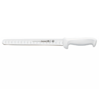 Mundial Gourmet 10-Inch Granton Edge Slicing Knife with White Polypropylene Handle