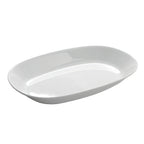 Thumbnail image #1 for American Metalcraft MLRS21 Oblong Melamine Bowl, 194 oz., 21"L x 14"W x 2-7/8"H, White Case of 4