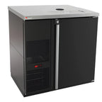 Thumbnail image #1 for Micro Matic USA Pro-Line MDD36-E-LT One-Section Draft Beer Cooler, 36-3/4-Inch Wide, Flat Top, Self-Contained, Black Vinyl, Less Draft Tower