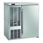 Thumbnail image #1 for Perlick Corporation BBSN32 1-Door Narrow Back Bar Refrigerator, 6.0 Cu. Ft., Self-Contained, 32-Inch Wide, Black with Stainless Steel Top